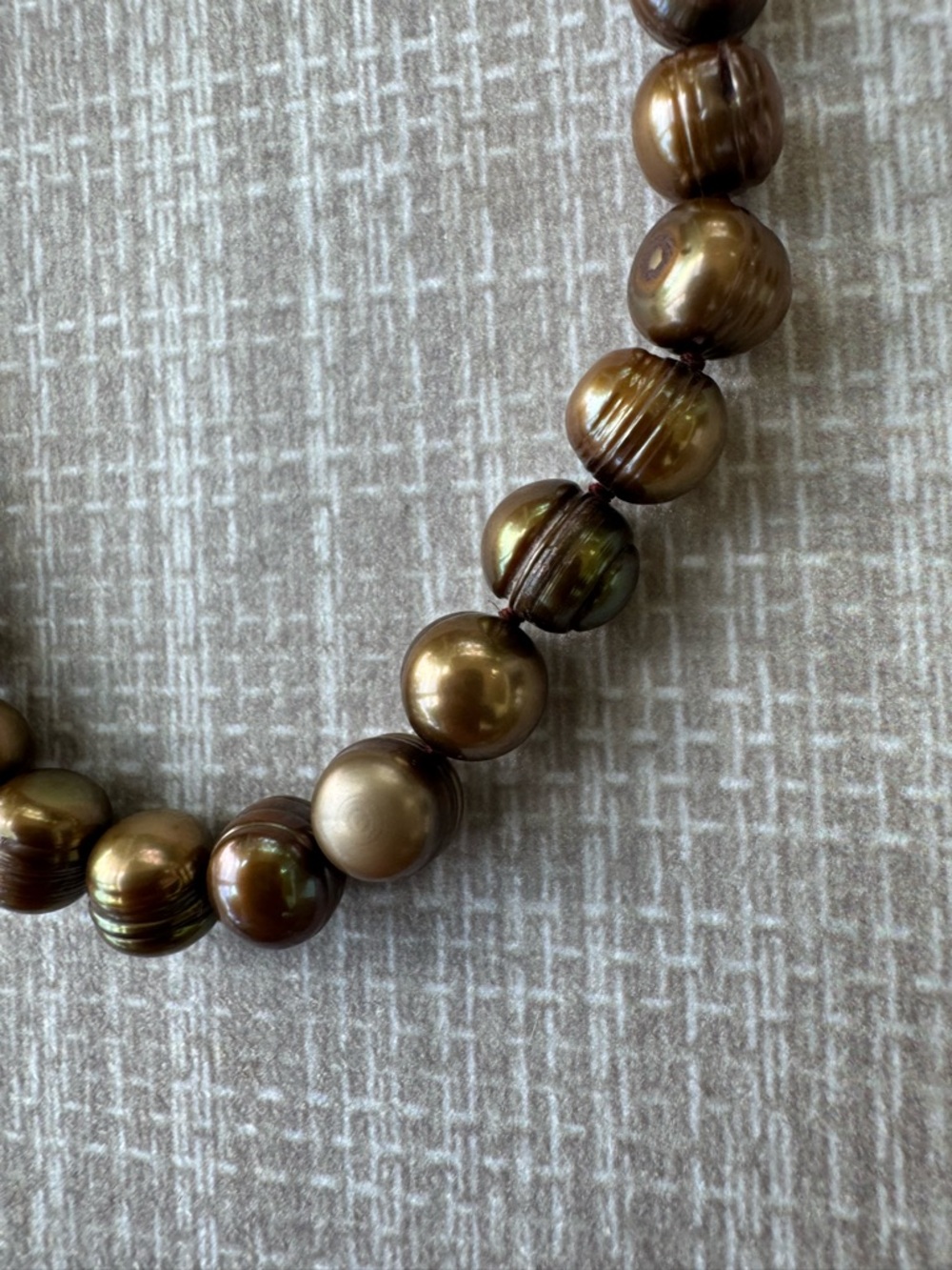 NWOT Tuckernuck Toasted Brown Baroque Pearl Necklace - Picture 4 of 7